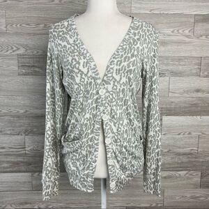 Women's FOX Riders Lightweight Gray Cardigan Sz Small Trademark Graphics